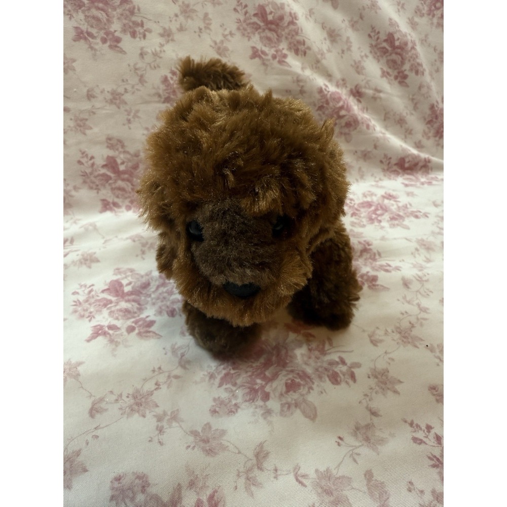 Douglas Cuddle Toys Brown Poodle Dog Plush 6" Stuffed Animal